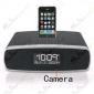 Bedroom Spy Camera DVR 1280X720 16GB iHome Alarm Clock Radio iPh